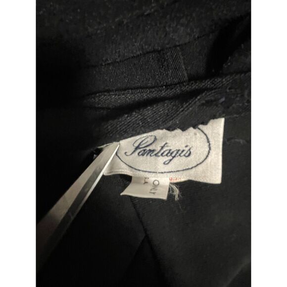 Pantages Black Studded Midi Dress Size 14 Made in USA ILGWU Vintage - Picture 3 of 7